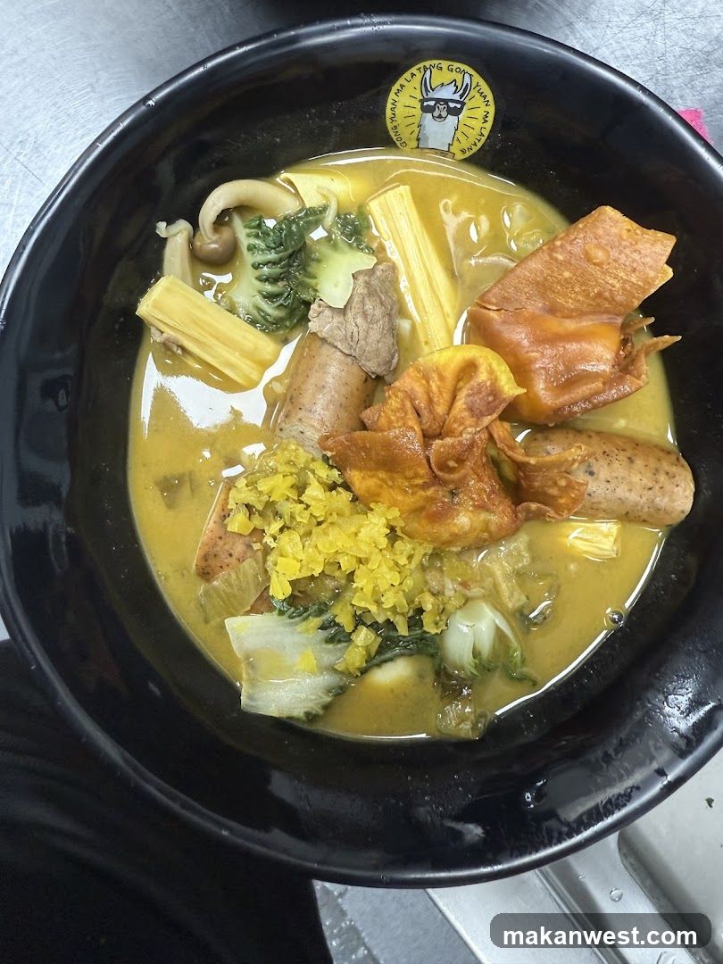 Bowl of Curry Noodle Soup