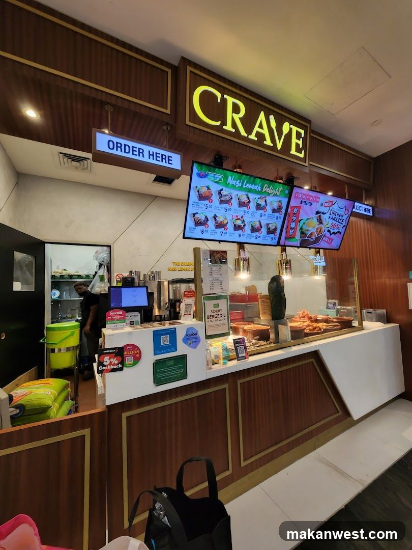 Crave Food Counter Interior