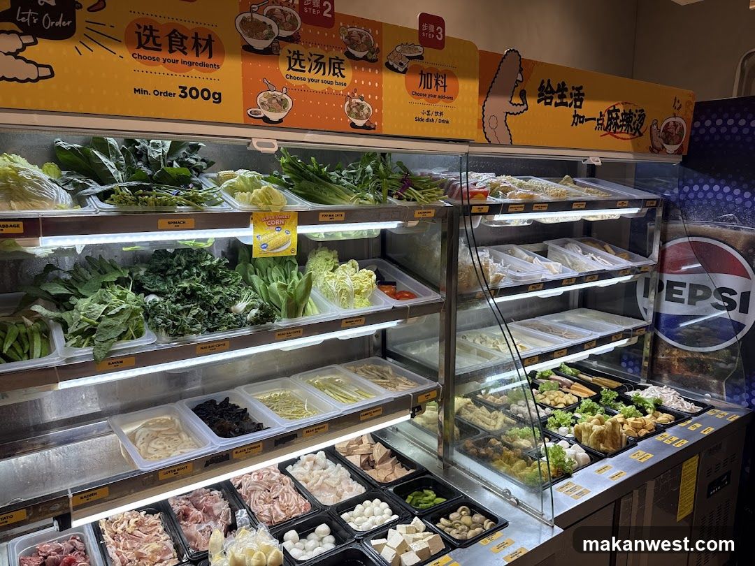 Hot Pot Ingredients Display