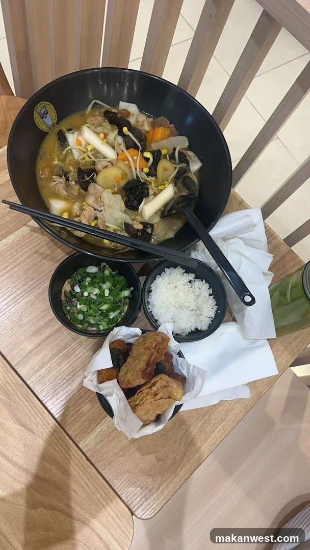Meal on wooden table