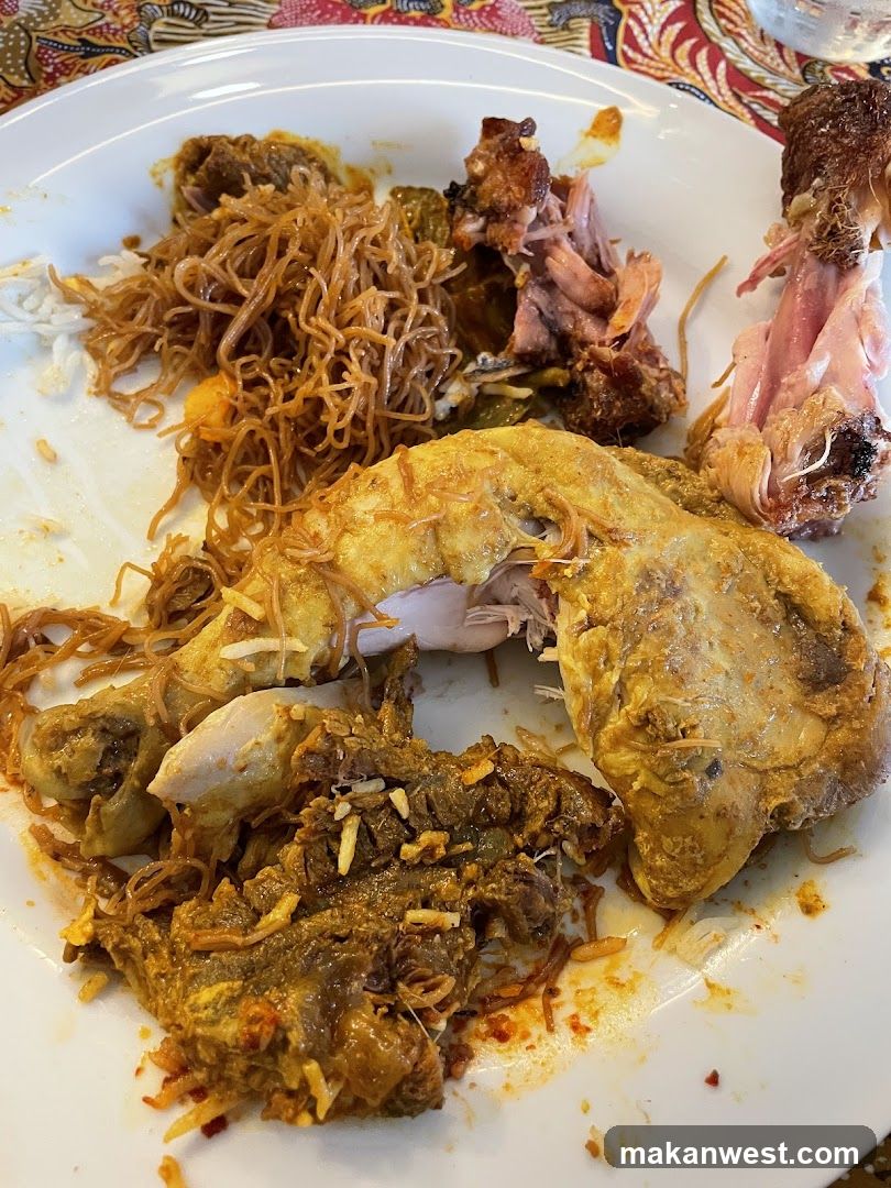 Plate of Fried Chicken and Noodles