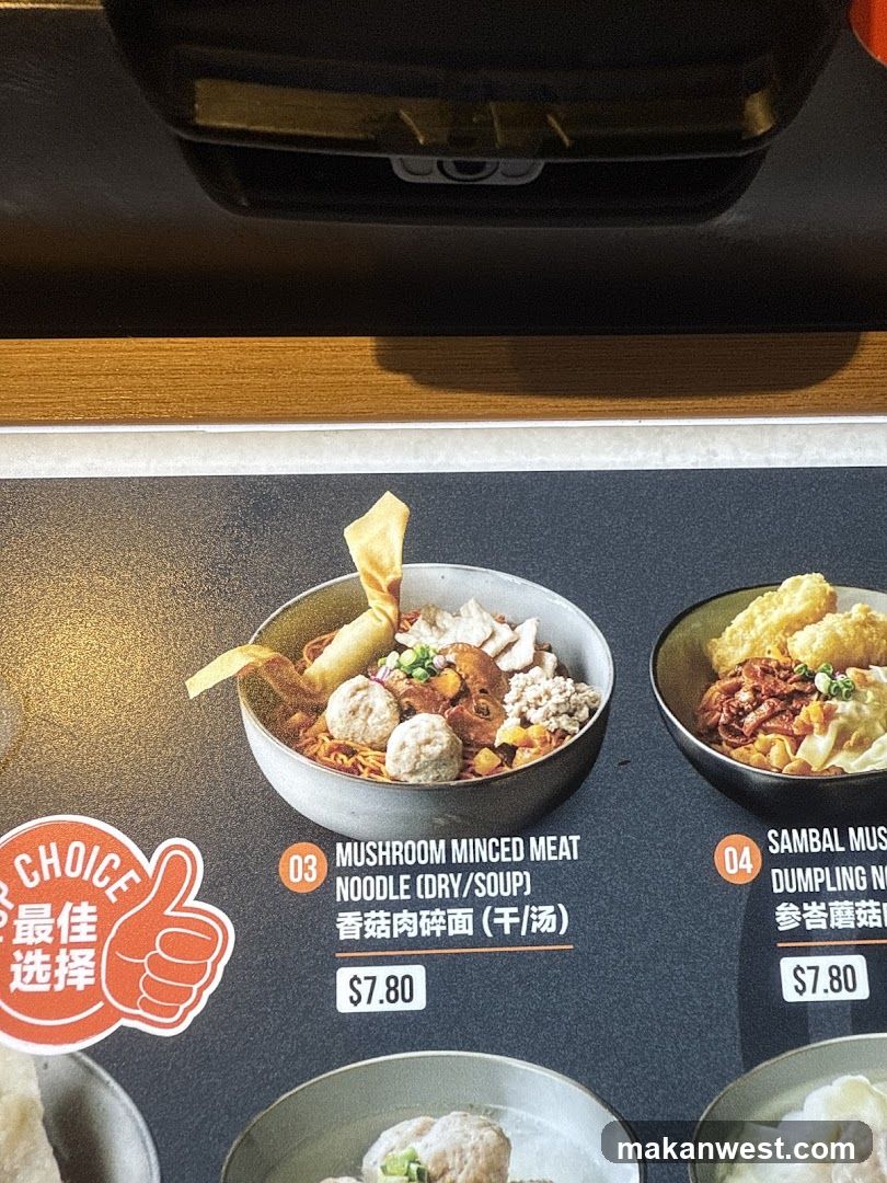 Noodle Dish Display