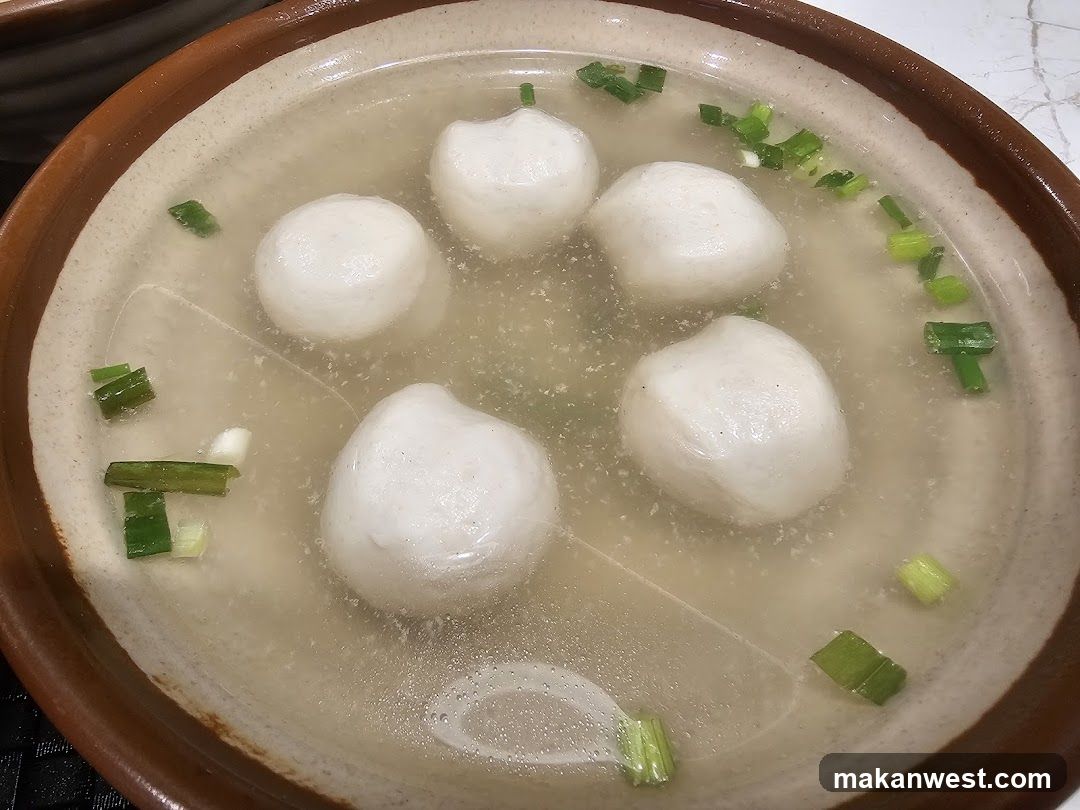 Fish Ball Soup with Scallions