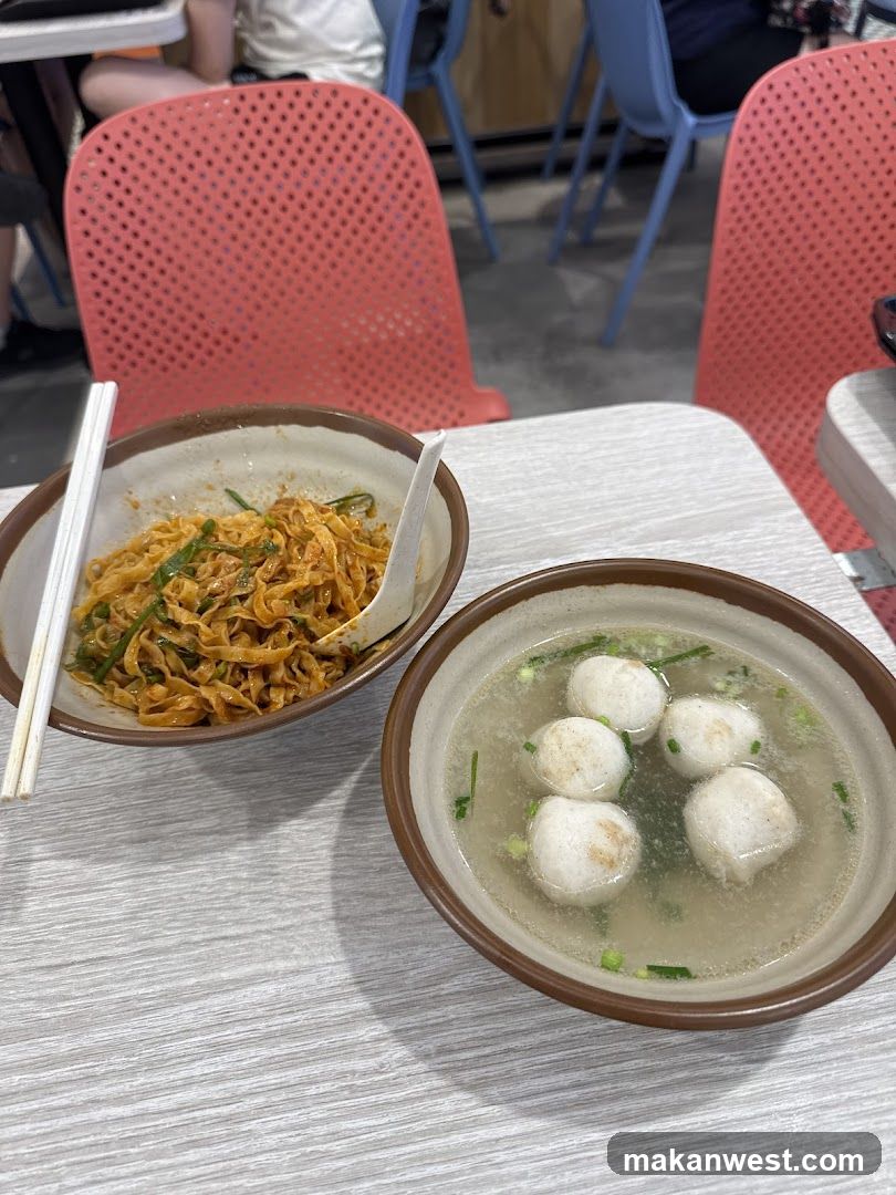 Noodle and Fish Ball Soup