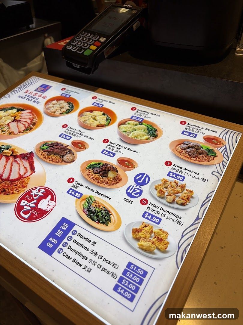 Noodle Shop Menu Board
