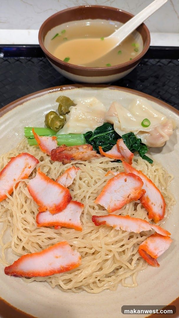 Noodle Dish with Dumplings and Broth