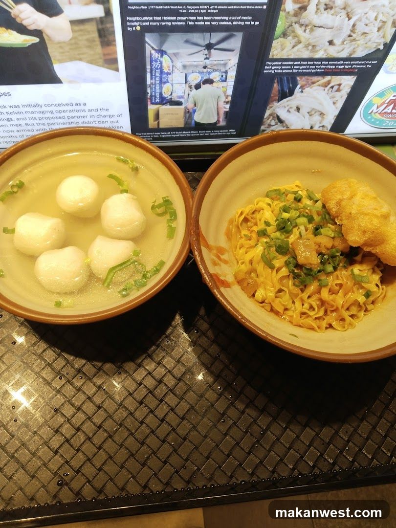 Noodle and Soup Bowls with Menu Board