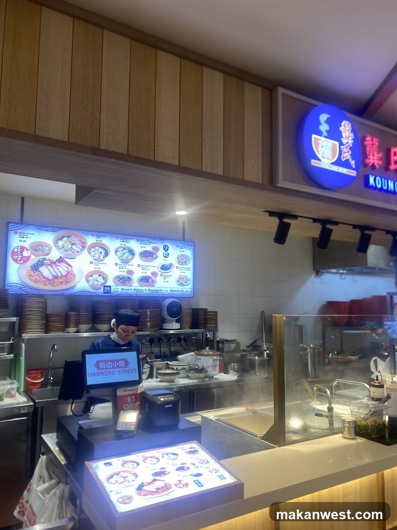 Hawker's Street Food Stall Interior