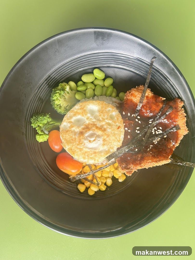 Bowl with Fried Egg and Katsu