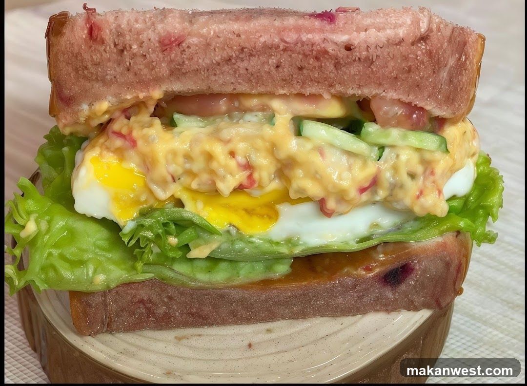 Egg Salad Sandwich on Brown Bread