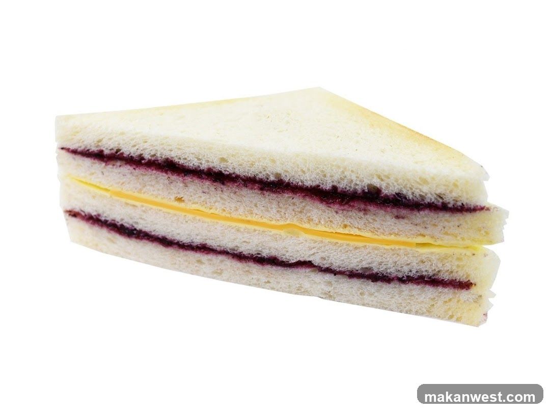 Sandwich with Jam and Cheese