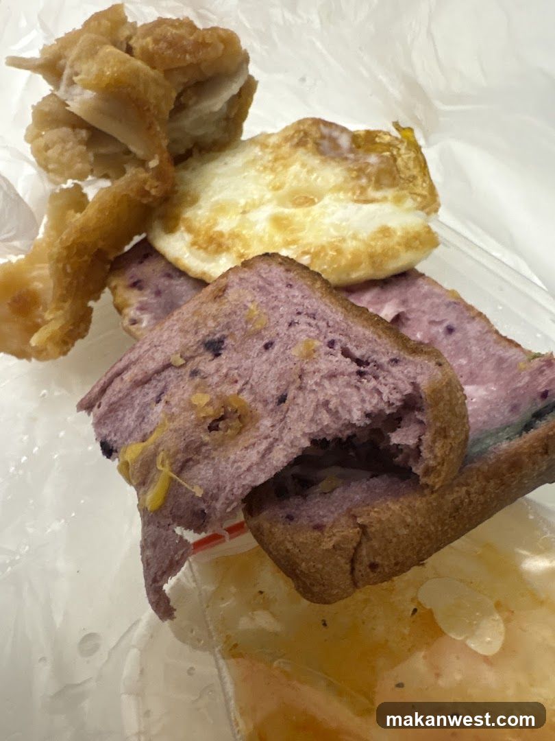 Breakfast Meal with Fried Food and Bread