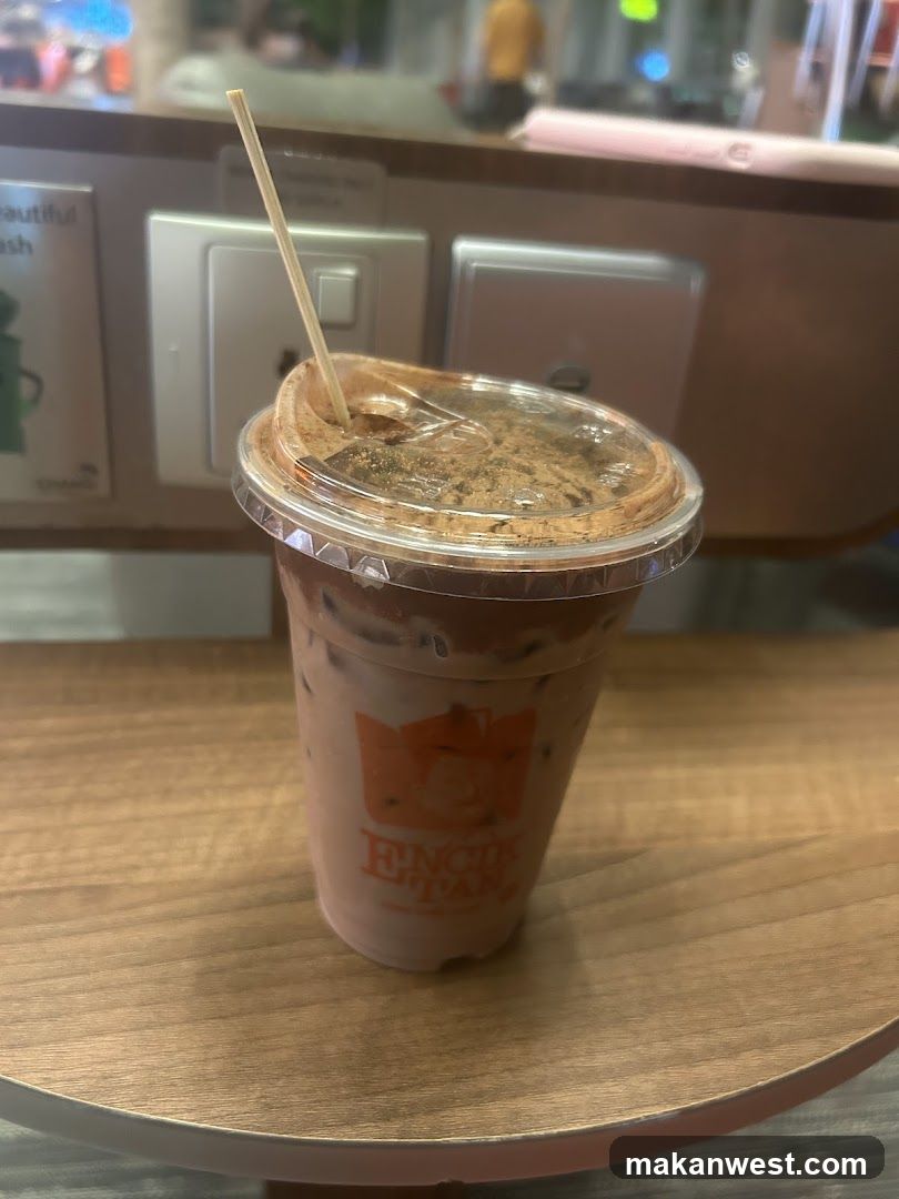 Iced Coffee Drink on Table