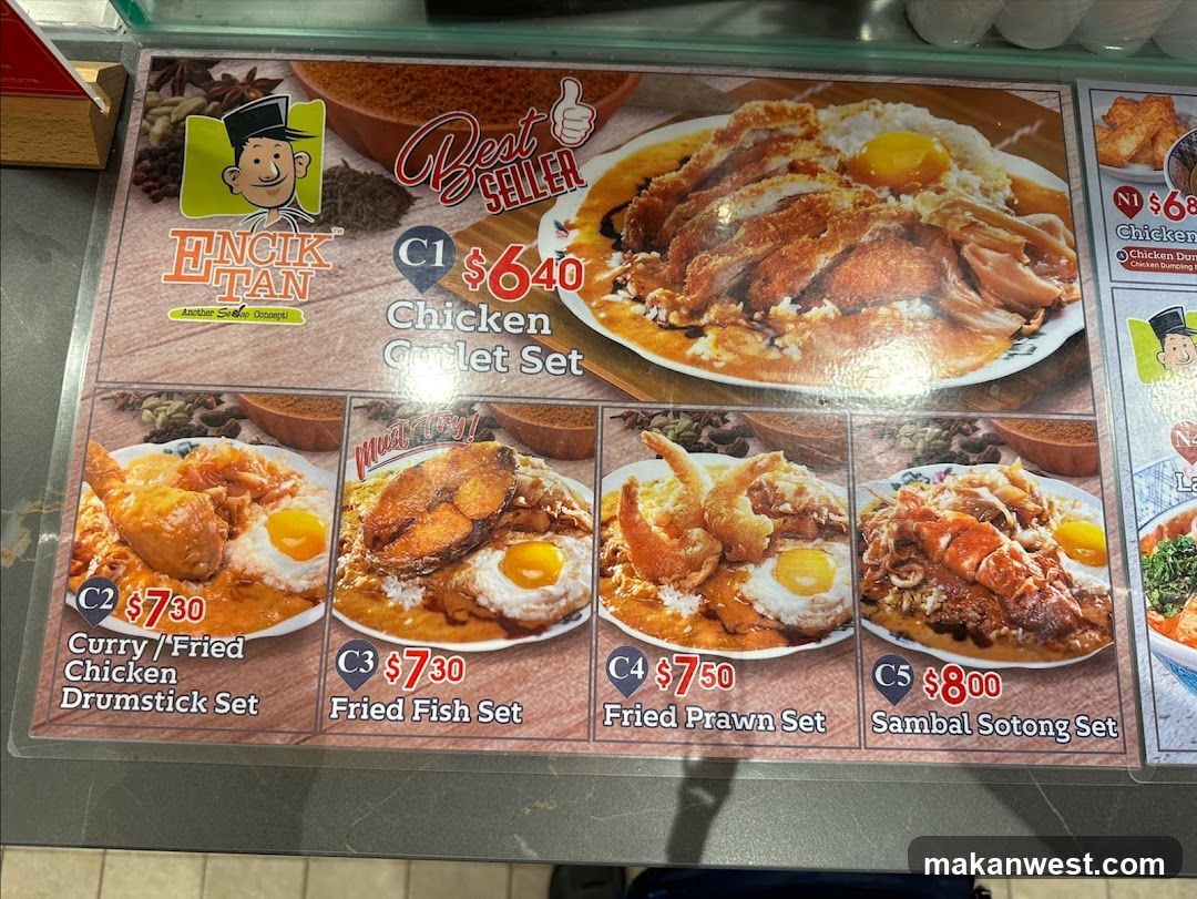 Encik Tan Menu Board