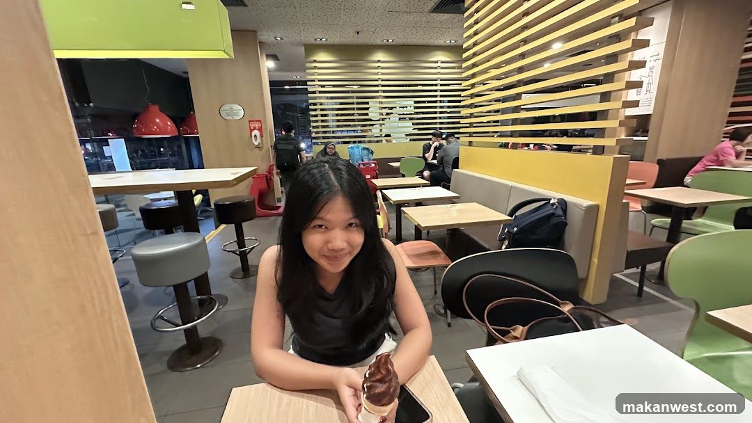 Dining at a casual eatery