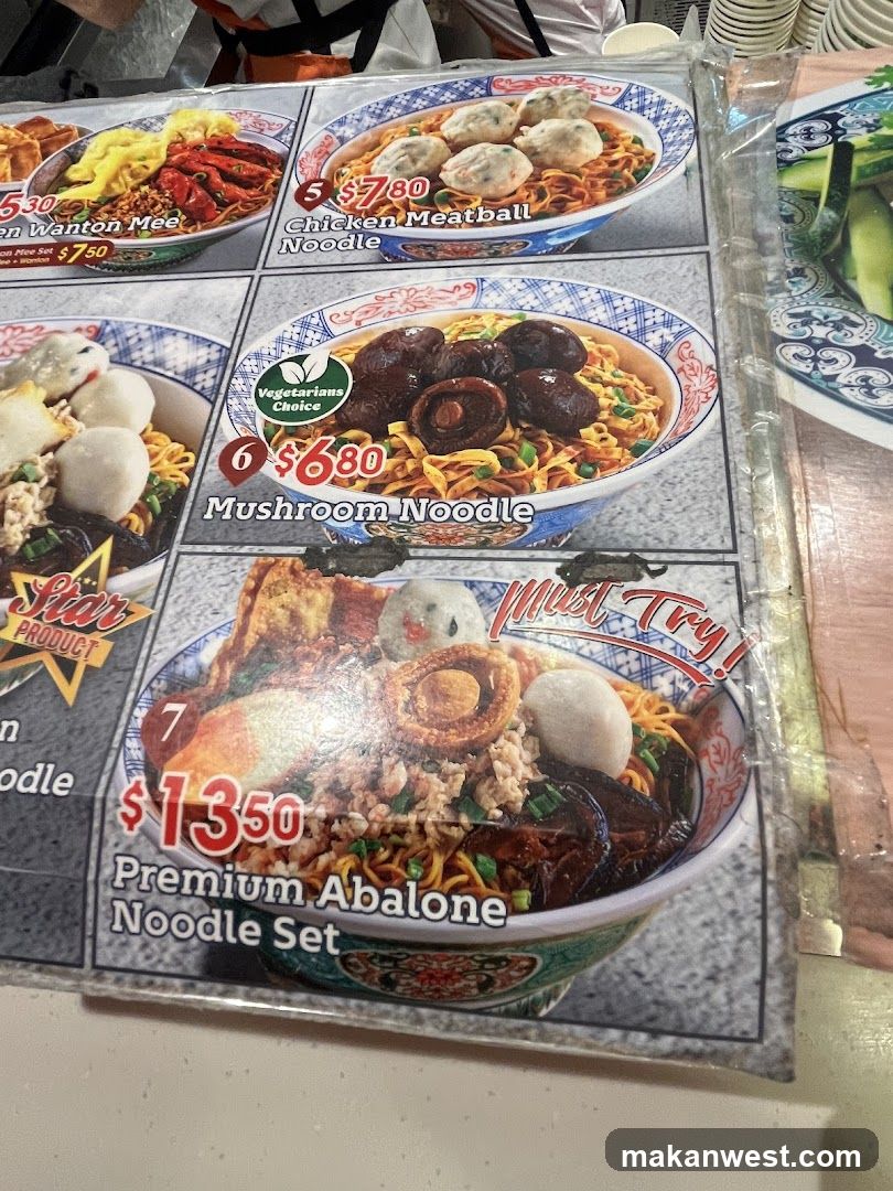 Noodle Menu Display