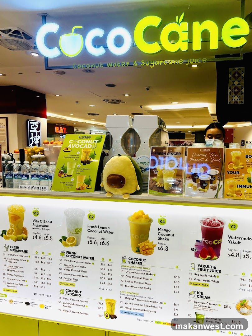 Coco Cane Juice Shop Interior