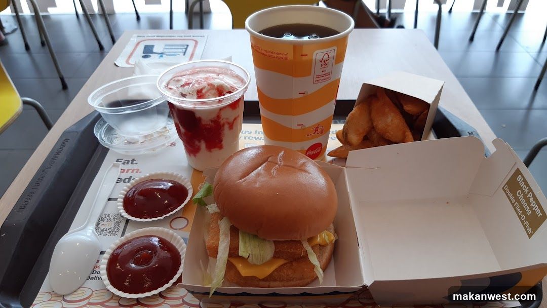 Fast Food Meal on Tray