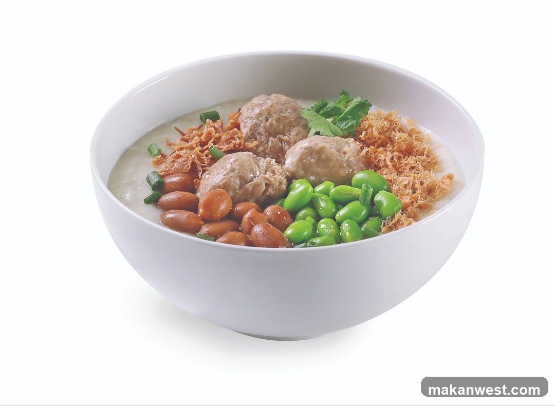 Bowl of Congee with Toppings