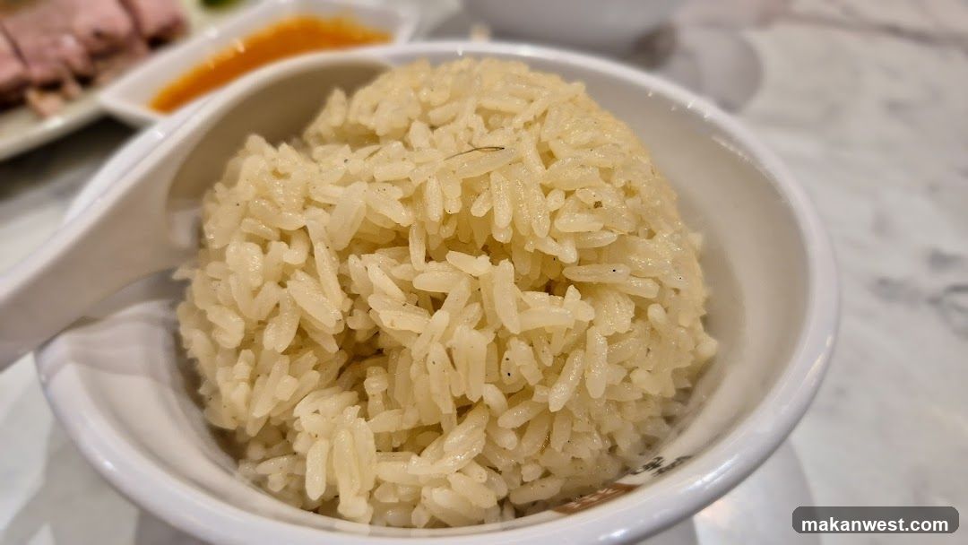Bowl of White Rice with Sauce