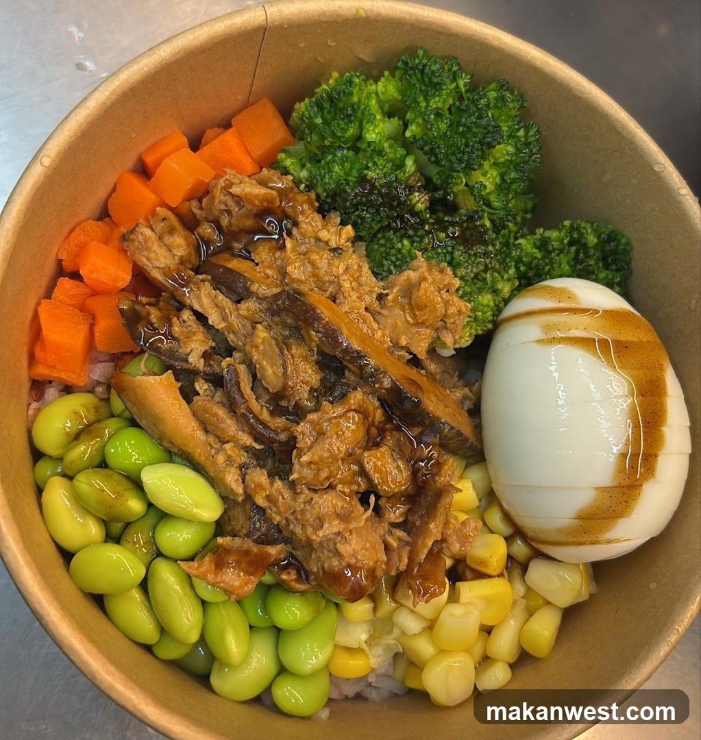 Bowl of mixed vegetables and protein