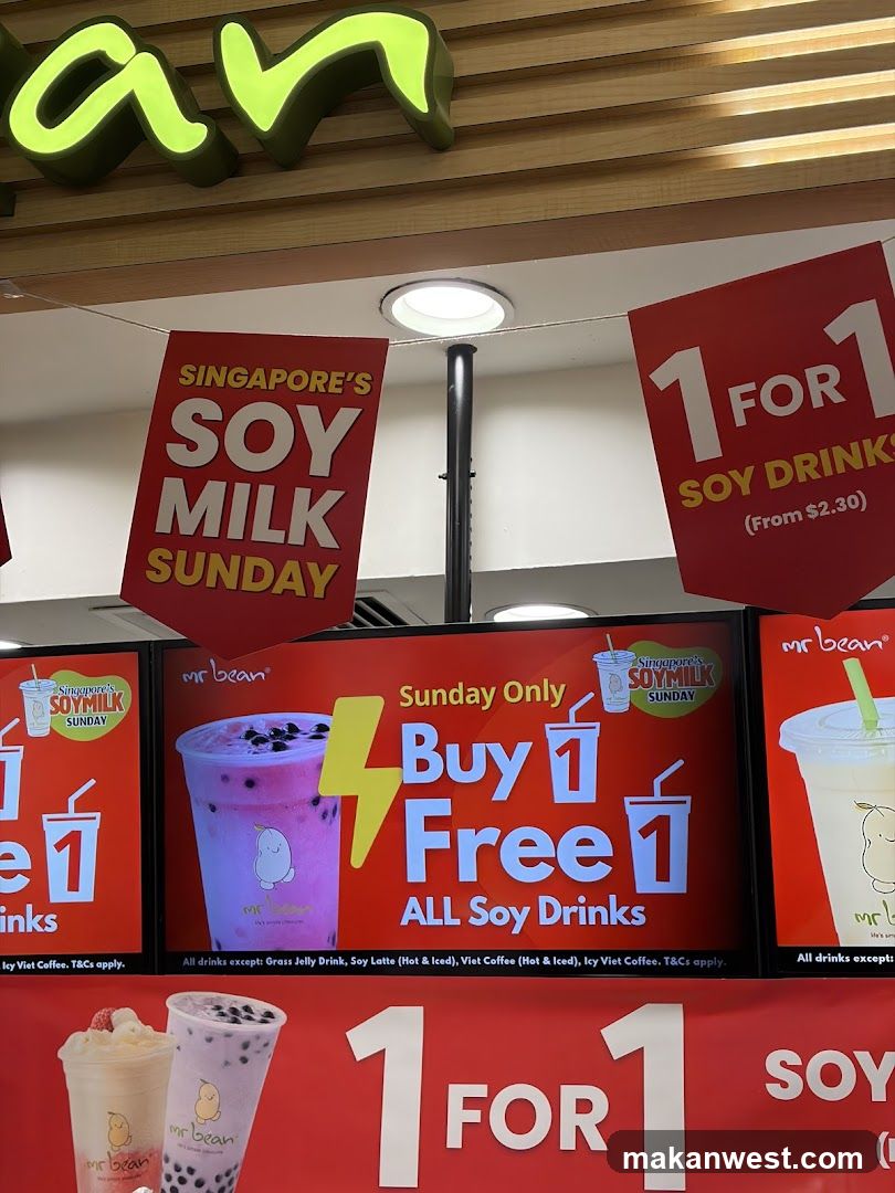 Mr Bean Soy Milk Sunday Promotion