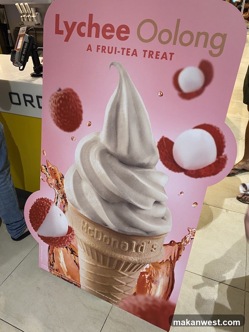 Lychee Oolong Soft Serve Display