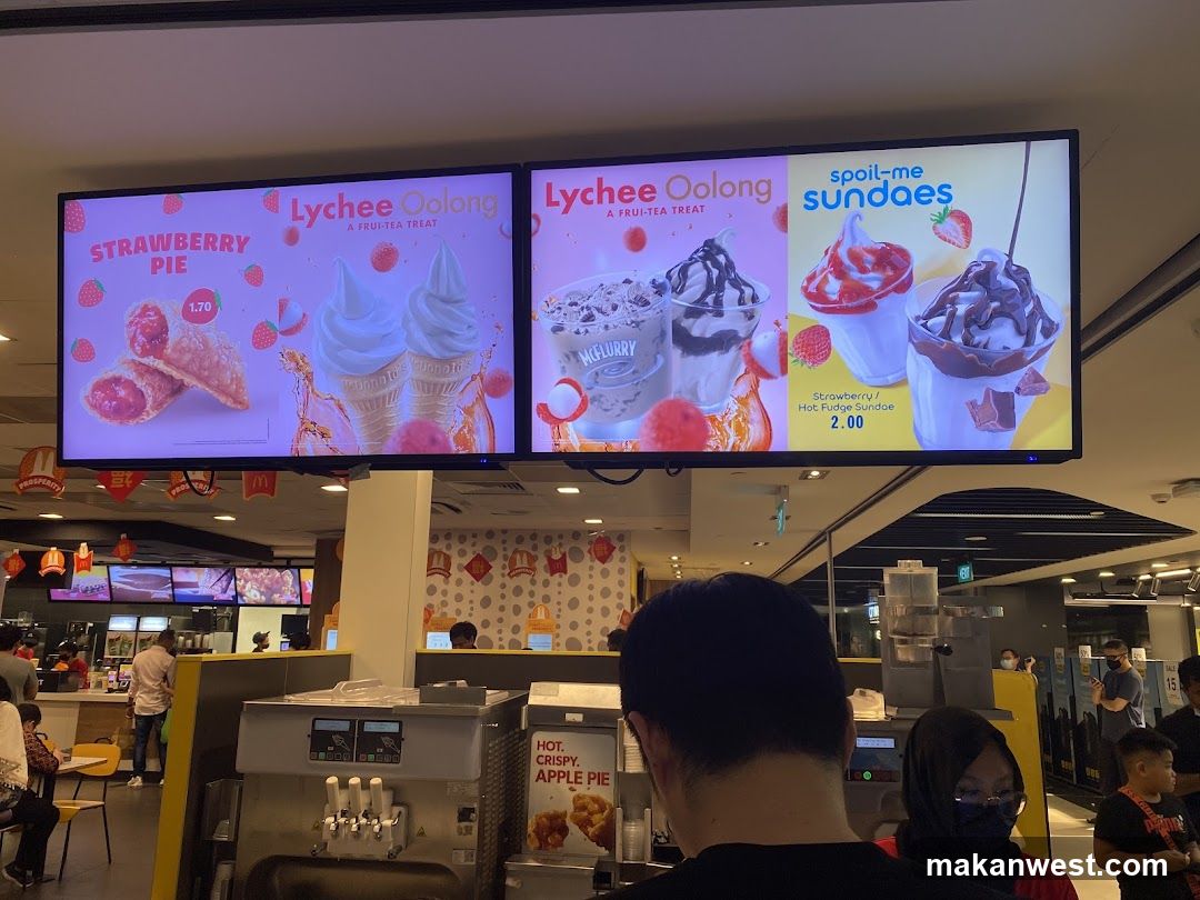 McDonald's Menu Display