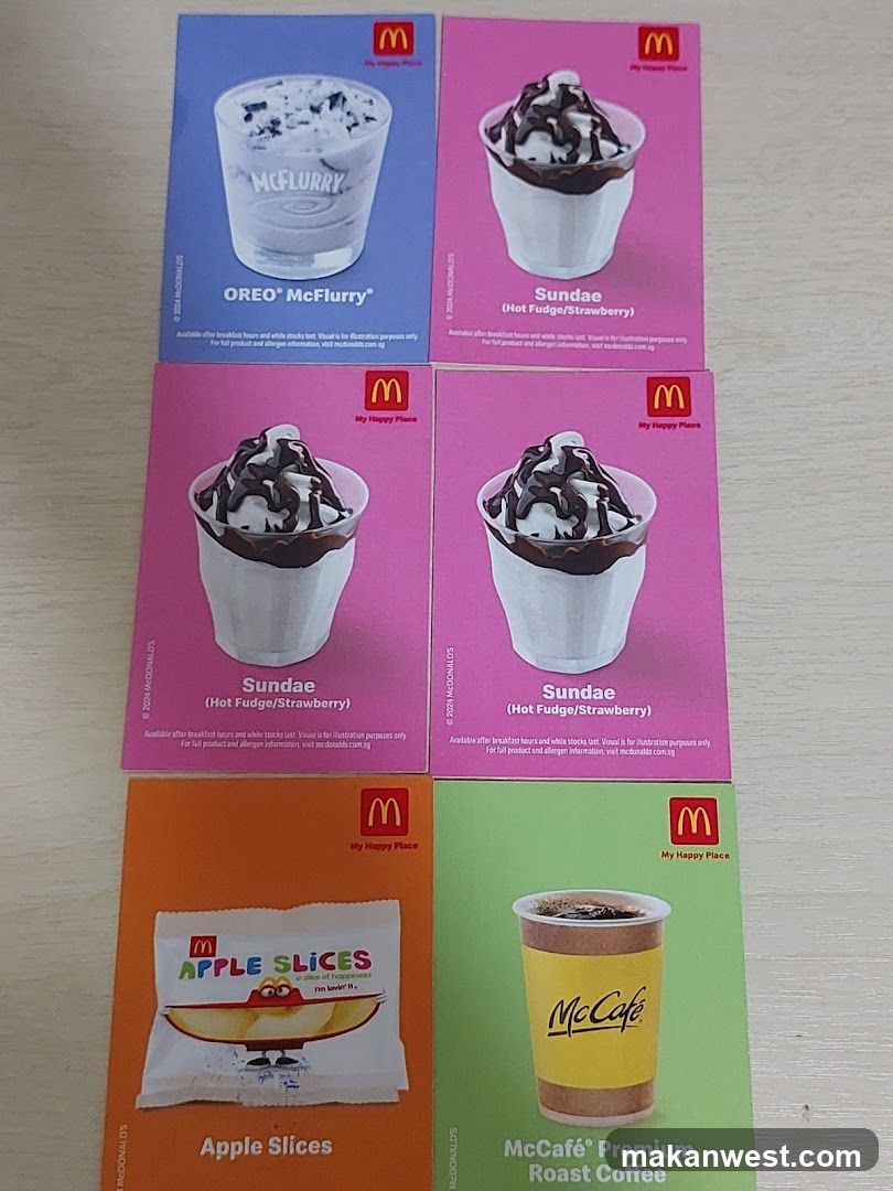 McDonald's Menu Cards