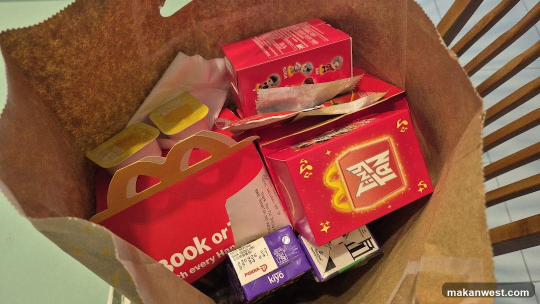 McDonald's Meal Boxes in Bag