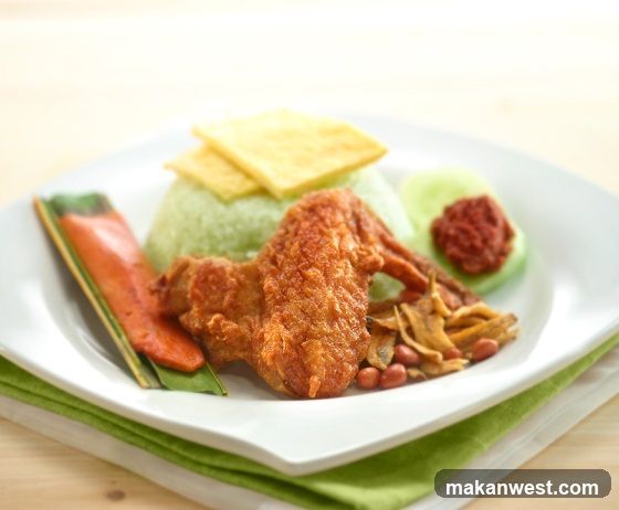 Fried Chicken with Side Dishes