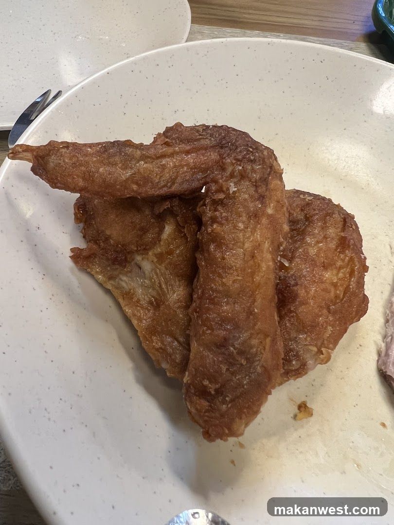 Fried Chicken Wings on a Plate