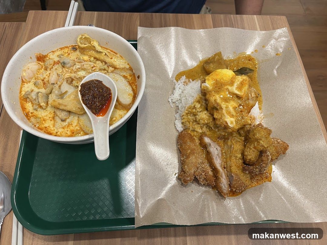 Curry Rice and Laksa Meal