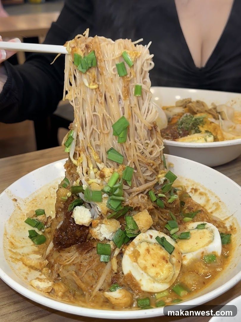 Noodle Dish with Egg and Greens