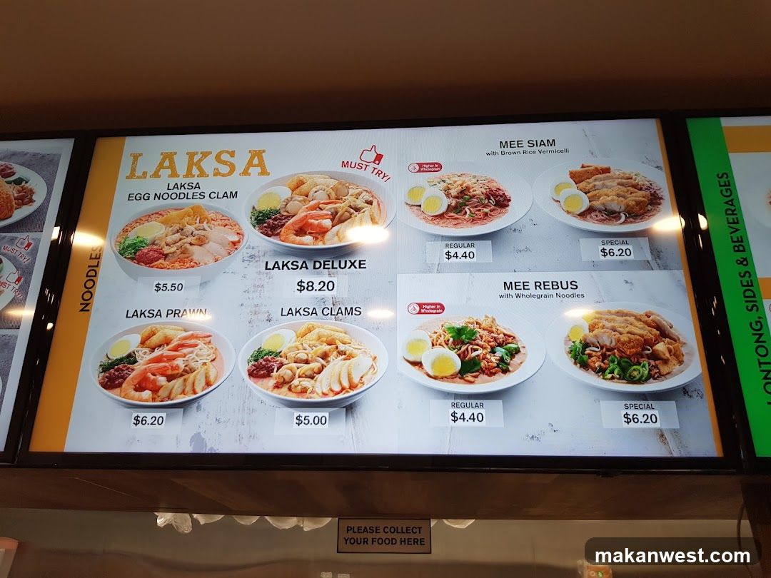 Laksa Menu Board