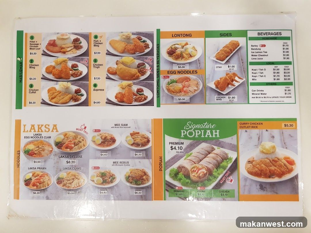 Asian Cuisine Menu Board