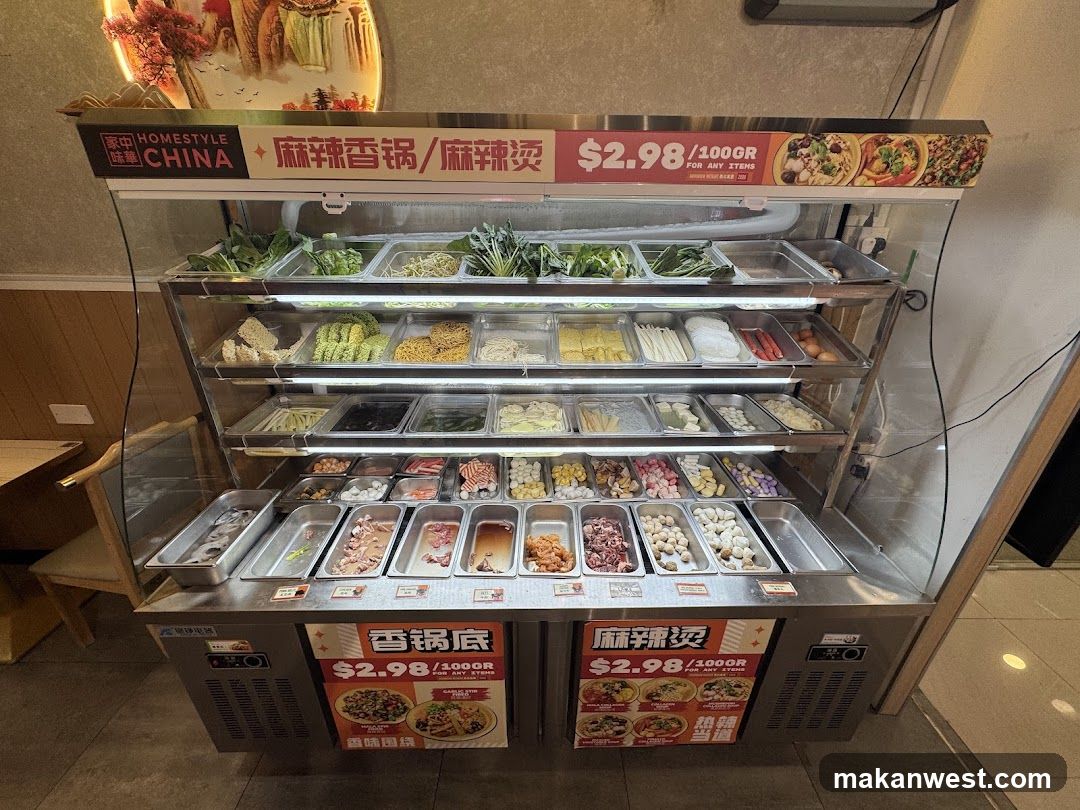 Hot Pot Ingredients Display