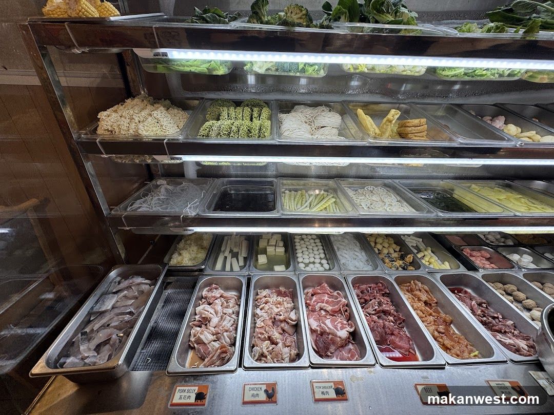 Hot Pot Ingredients Display