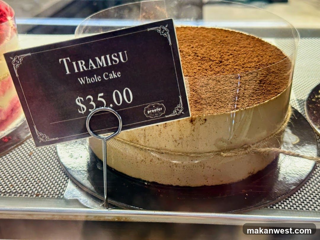 Tiramisu Whole Cake Display