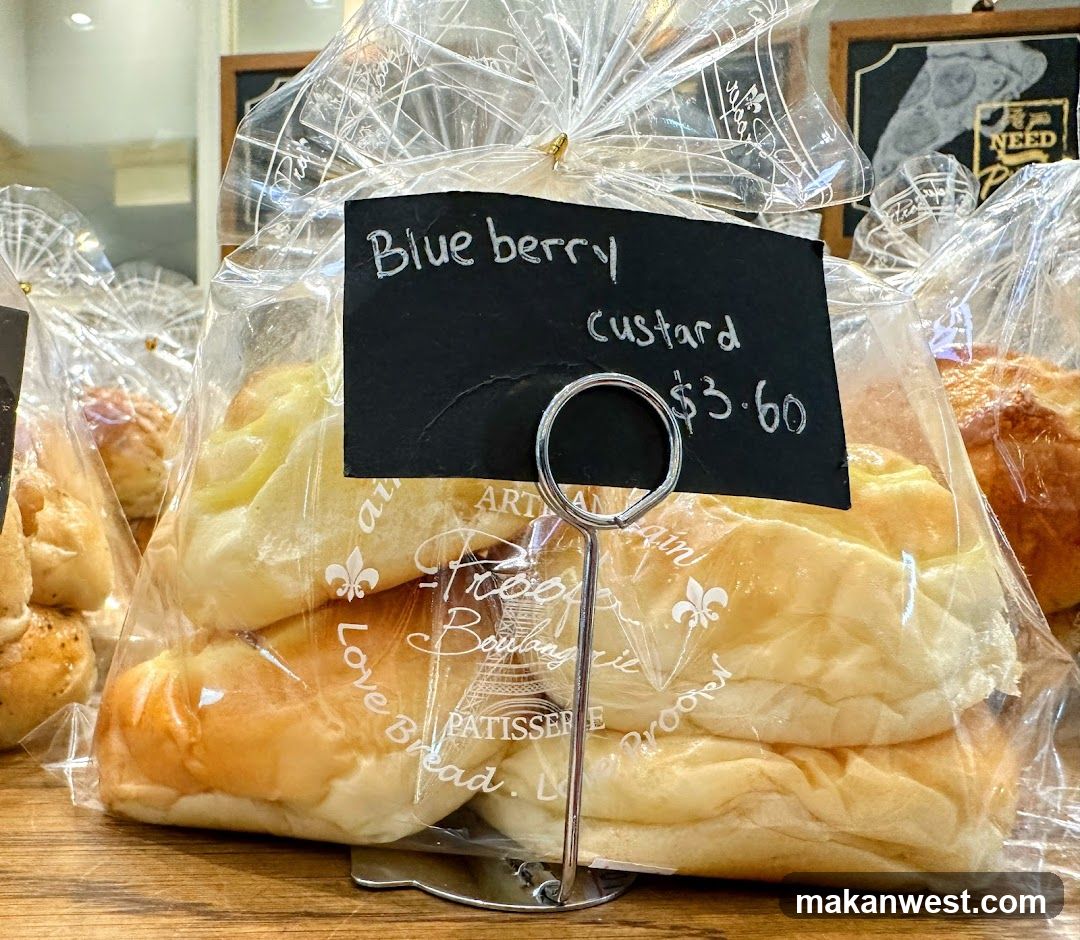 Blueberry Custard Bread Display