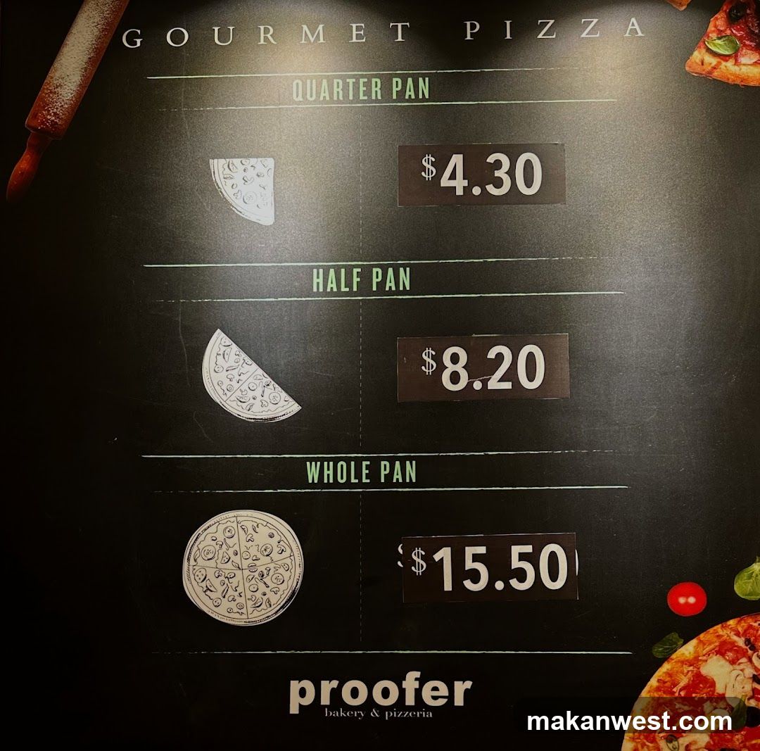 Gourmet Pizza Menu - Proofer Bakery & Pizzeria