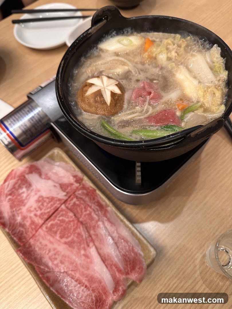 Hot Pot Meal with Raw Meat