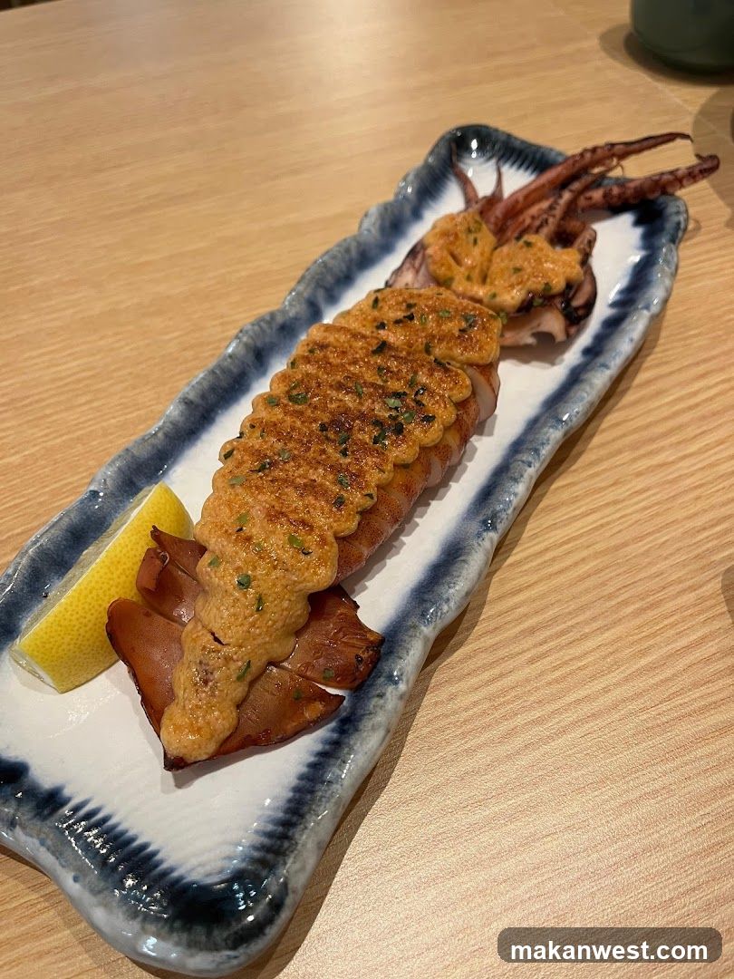 Grilled Squid with Lemon