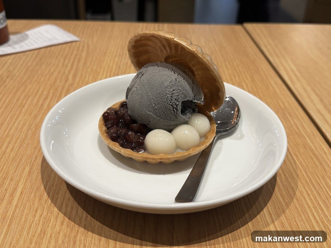 Dessert with Ice Cream and Tarts