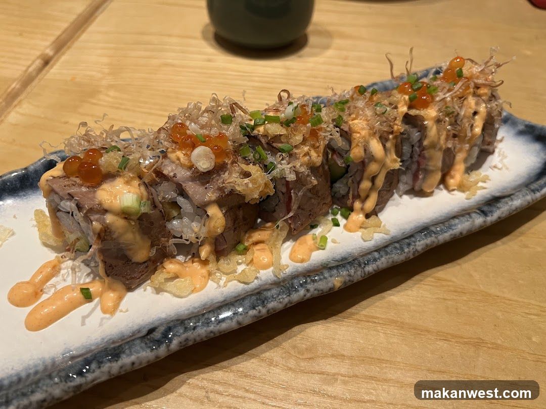 Sushi Roll with Toppings