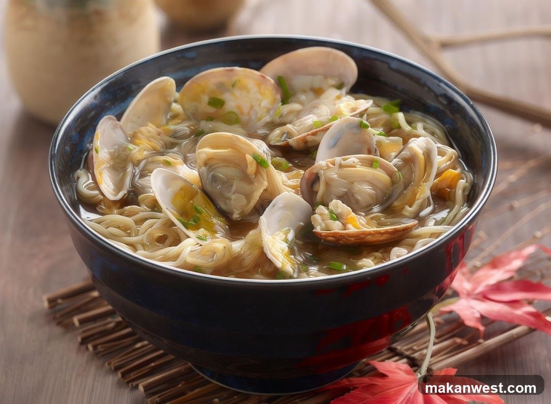 Clam Noodle Soup Bowl