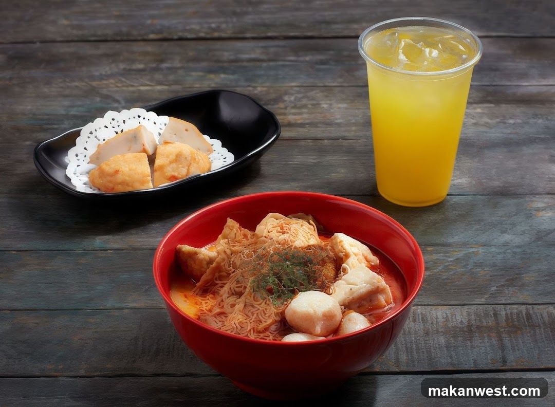 Ramen Bowl with Side Dishes and Drink