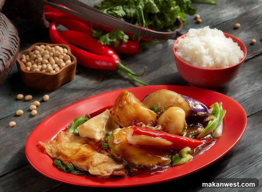 Stir-fried Tofu with Vegetables and Chili Peppers