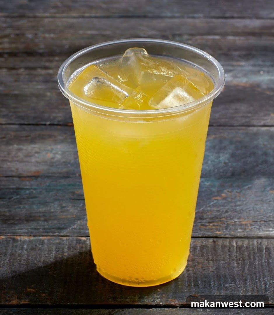 Iced Lemonade in Plastic Cup