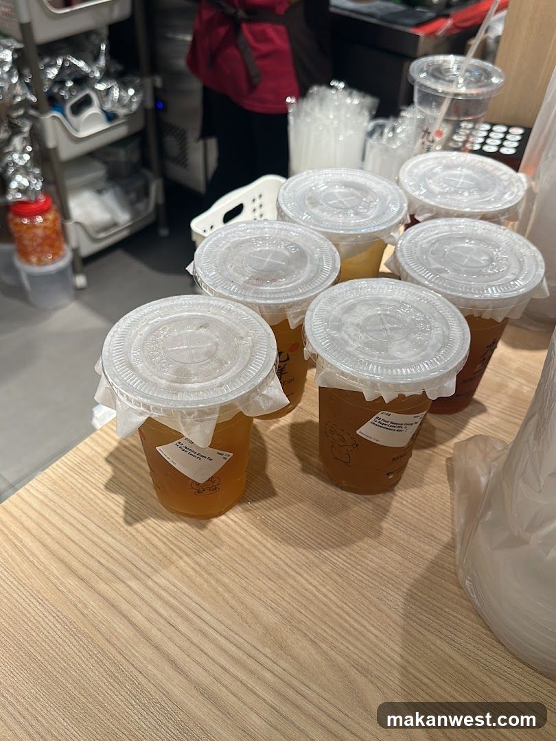 Beverages on Counter